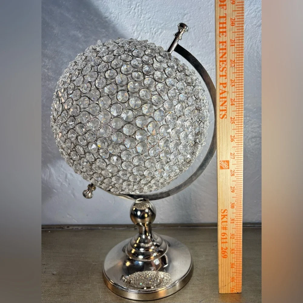 Crystal Globe Decor with Silver Stand - Picture 13 of 13